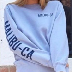 brandy melville blue newport beach crew neck